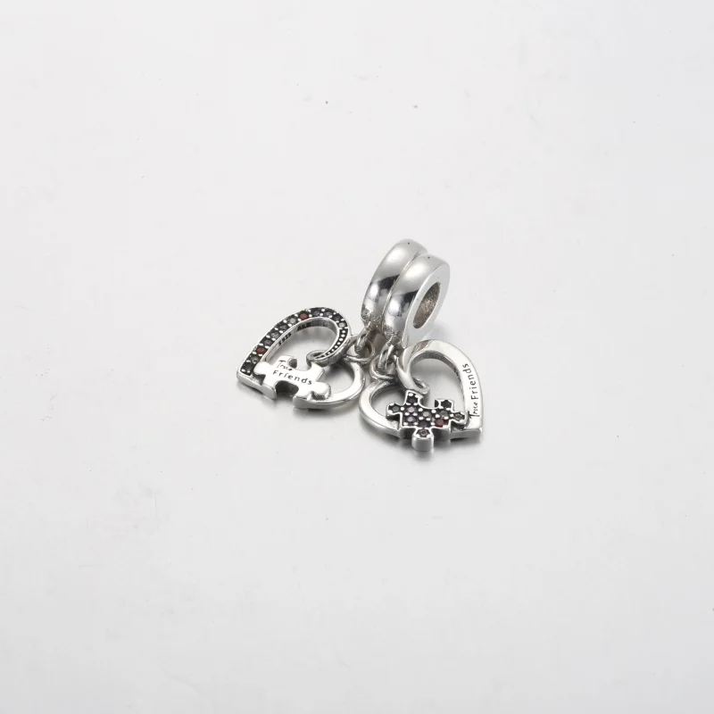 (obrázek pro) Pandora Puzzle Piece Hearts Rozdělitelný přívěsek přátelství - 792239C01 - Zobrazit 2