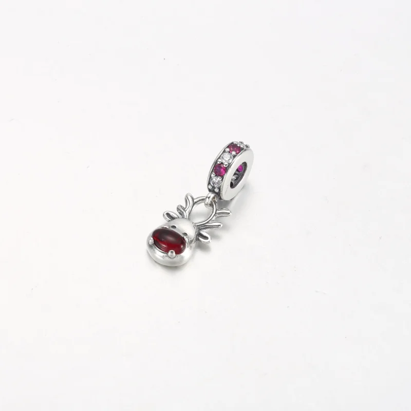 (obrázek pro) Pandora Red Nose Reindeer Murano Visací přívěsek - 792330C01 - Zobrazit 2