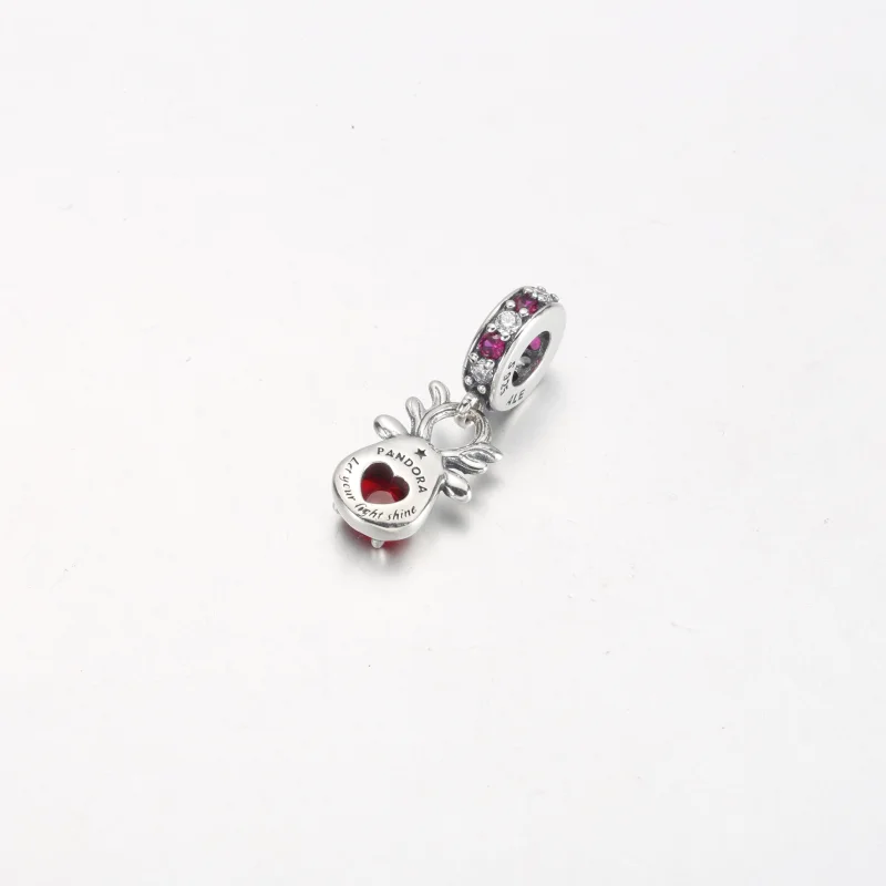 (obrázek pro) Pandora Red Nose Reindeer Murano Visací přívěsek - 792330C01 - Zobrazit 3
