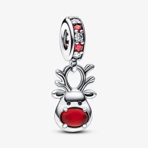 (obrázek pro) Pandora Red Nose Reindeer Murano Visací přívěsek - 792330C01