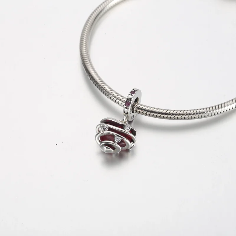 (obrázek pro) Pandora Reveal Your Love Heart Spiral Visací přívěsek - 791131C01 - Zobrazit 4