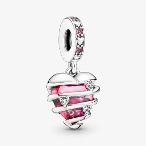 (obrázek pro) Pandora Reveal Your Love Heart Spiral Visací přívěsek - 791131C01