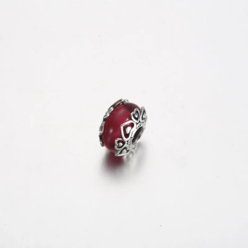 (obrázek pro) Pandora Reveal Your Love Přívěsek z růžového skla Murano - 791159C00 - Zobrazit 2