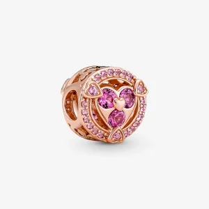 (obrázek pro) Pandora Reveal Your Love Sparkling Hearts Button Charm - 780796C02