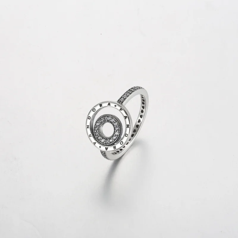 (obrázek pro) Pandora Signature Logo Circles Pavé Ring - 192316C01 - Zobrazit 2