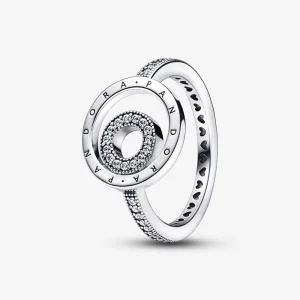 (obrázek pro) Pandora Signature Logo Circles Pavé Ring - 192316C01
