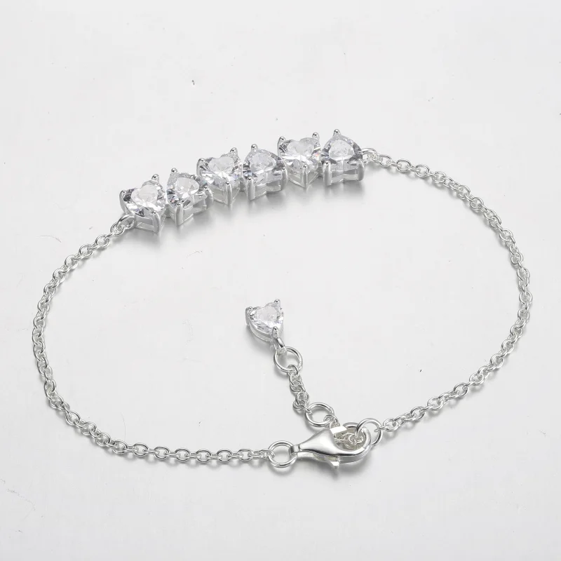 (obrázek pro) Pandora Sparkling Endless Hearts Řetízkový náramek - 591162C01 - Zobrazit 3