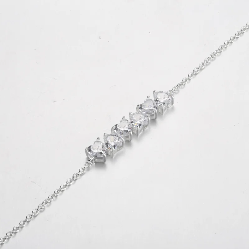 (obrázek pro) Pandora Sparkling Endless Hearts Řetízkový náramek - 591162C01 - Zobrazit 5