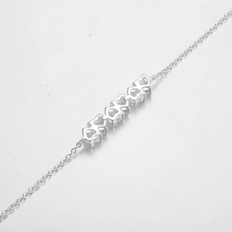 (obrázek pro) Pandora Sparkling Endless Hearts Řetízkový náramek - 591162C01 - Zobrazit 6
