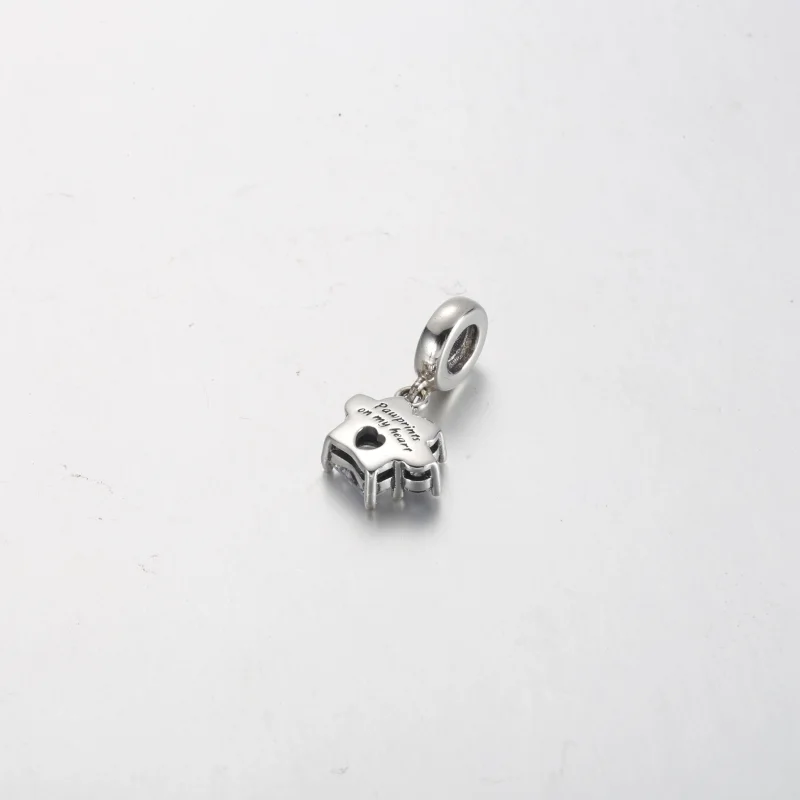 (obrázek pro) Pandora Sparkling Pet Paw Print Visací přívěsek - 792247C01 - Zobrazit 3