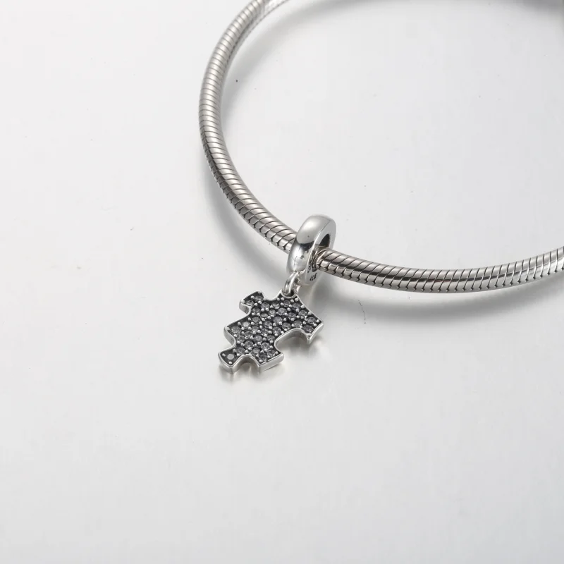(obrázek pro) Pandora Sparkling Puzzle Piece Visací přívěsek - 792241C01 - Zobrazit 4