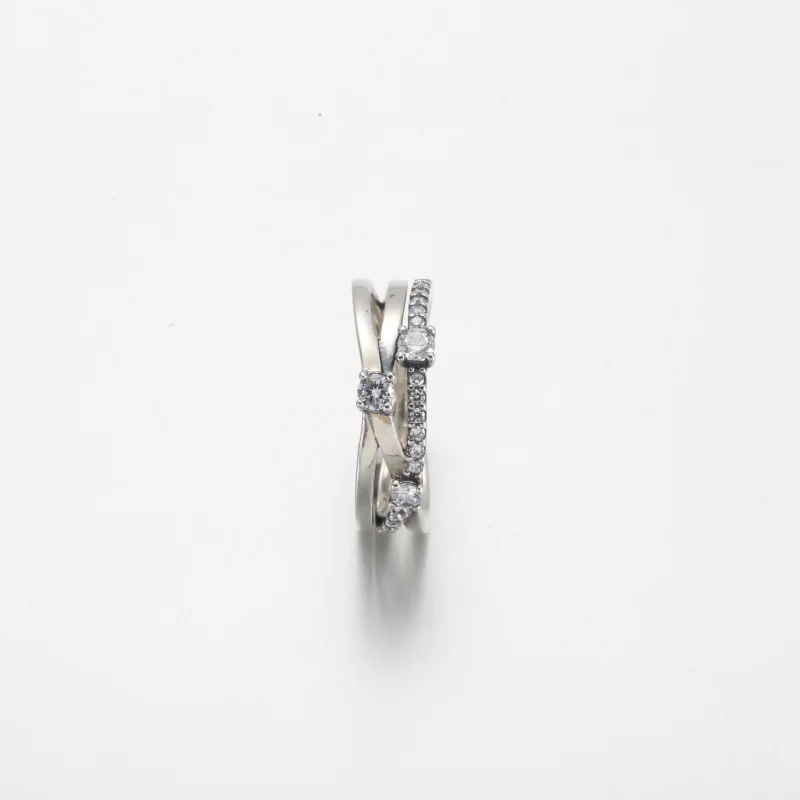 (obrázek pro) Pandora Sparkling Triple Band prsten - 199400C01 - Zobrazit 5