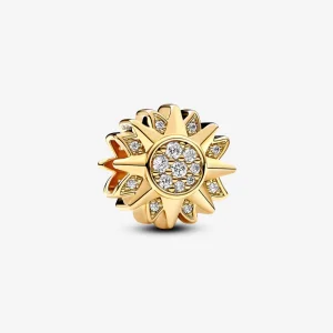 (obrázek pro) Pandora Sun 14k pozlacený přívěsek s čirou kubickou zirkonií - 762839C01