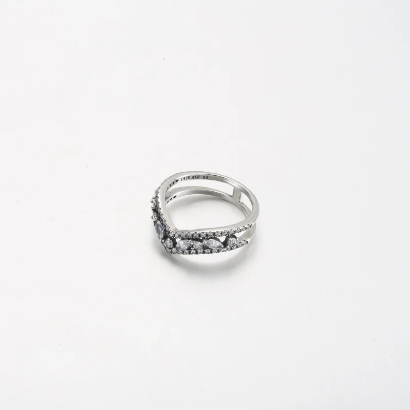 (obrázek pro) Prsten s dvojitou kosticí Pandora Sparkling Marquise - 199095C01 - Zobrazit 3