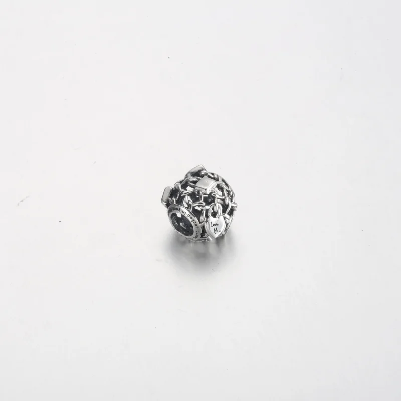 (obrázek pro) Přívěsek na visací zámek Pandora Openwork Chain Link - 790071C00 - Zobrazit 3