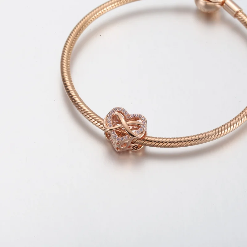 (obrázek pro) Přívěsek Pandora Family Infinity Pink Heart - 782246C01 - Zobrazit 4