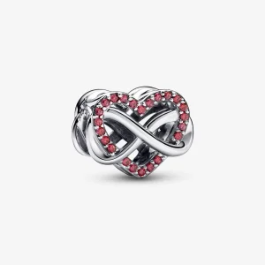 (obrázek pro) Přívěsek Pandora Family Infinity Red Heart - 792246C01
