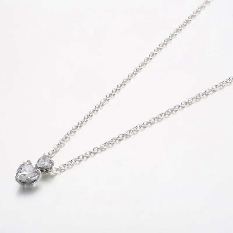 (obrázek pro) Sparkling Collier náhrdelník s přívěskem Pandora Double Heart - 391229C01 - Zobrazit 2