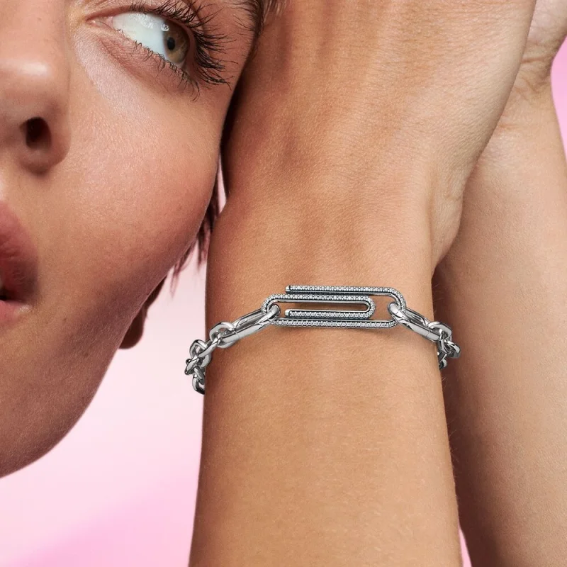 (obrázek pro) Stylingový odkaz na kancelářské sponky Pandora ME Pavé - 792297C01 - Zobrazit 5