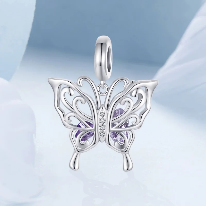 (obrázek pro) Butterfly Charm ve stylu PANDORA - BSC969 - Zobrazit 2