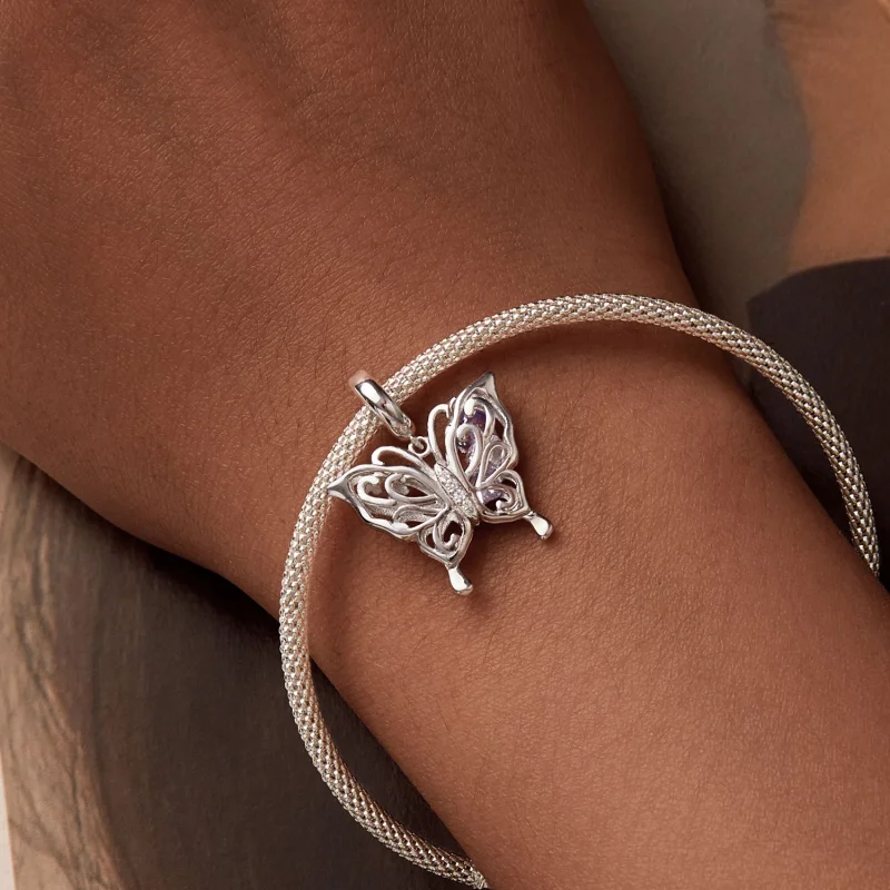 (obrázek pro) Butterfly Charm ve stylu PANDORA - BSC969 - Zobrazit 5