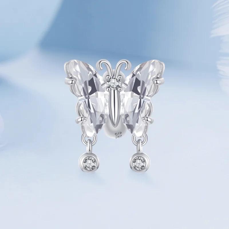 (obrázek pro) PANDORA Style Sparkle Butterfly Charm - BSC965 - Zobrazit 2