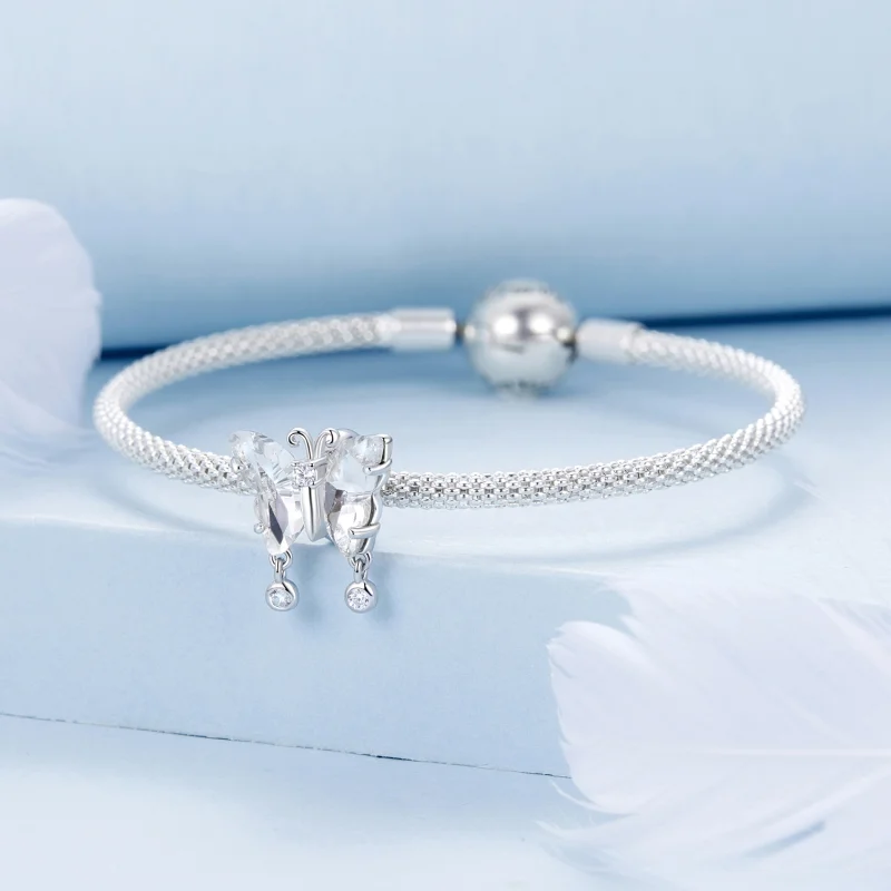 (obrázek pro) PANDORA Style Sparkle Butterfly Charm - BSC965 - Zobrazit 3
