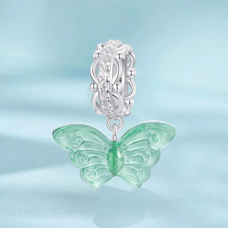 (obrázek pro) Přívěsek PANDORA Style Green Butterfly Charm - SCC2712 - Zobrazit 2