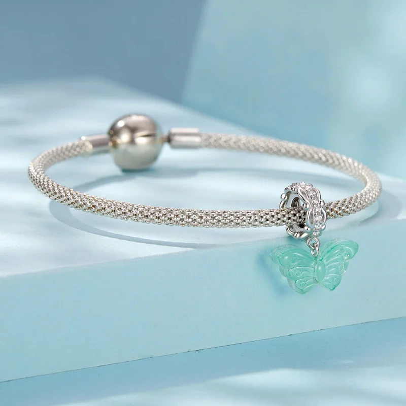 (obrázek pro) Přívěsek PANDORA Style Green Butterfly Charm - SCC2712 - Zobrazit 3