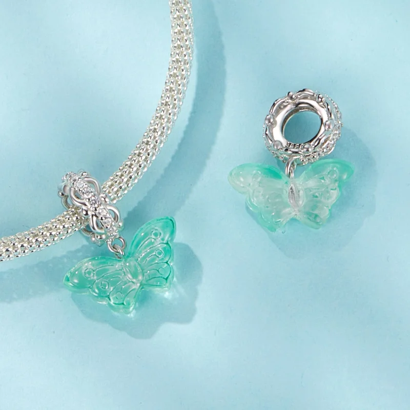 (obrázek pro) Přívěsek PANDORA Style Green Butterfly Charm - SCC2712 - Zobrazit 4