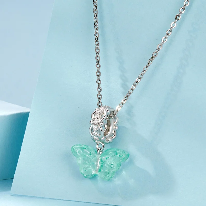 (obrázek pro) Přívěsek PANDORA Style Green Butterfly Charm - SCC2712 - Zobrazit 5