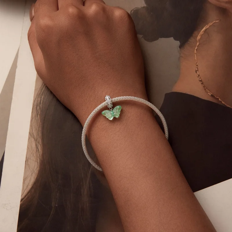 (obrázek pro) Přívěsek PANDORA Style Green Butterfly Charm - SCC2712 - Zobrazit 6