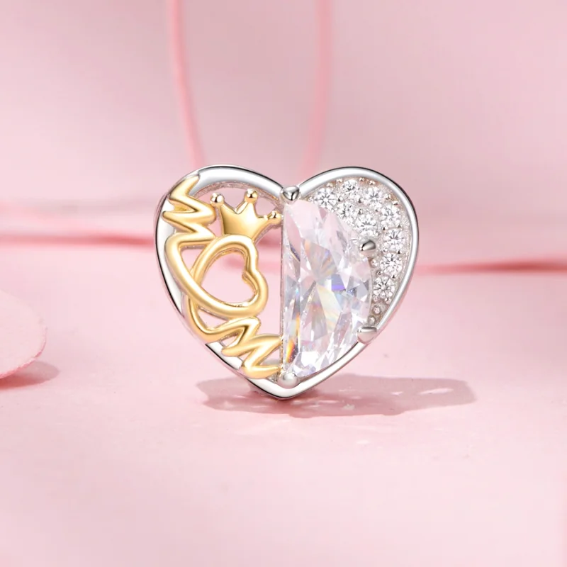 (obrázek pro) Korálky Mom's Heart ve stylu PANDORA - BSC1002 - Zobrazit 2