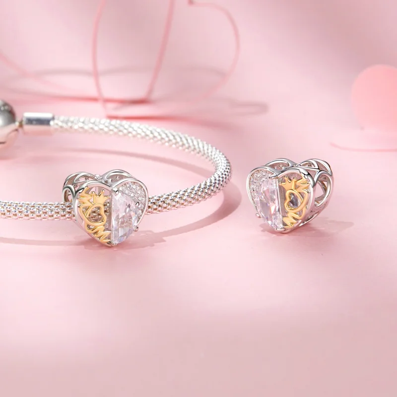 (obrázek pro) Korálky Mom's Heart ve stylu PANDORA - BSC1002 - Zobrazit 4