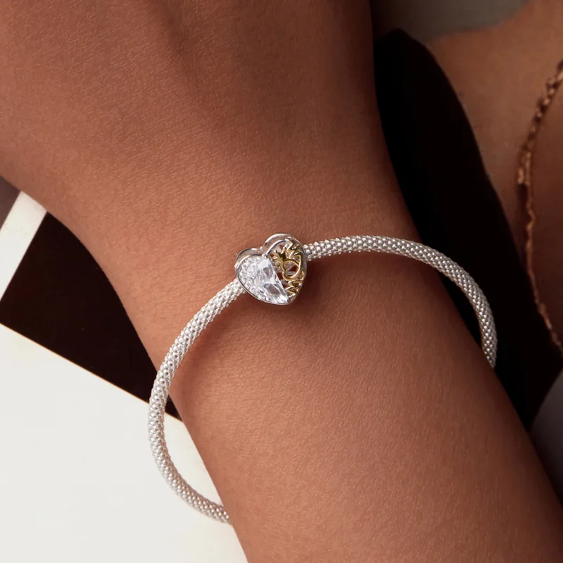 (obrázek pro) Korálky Mom's Heart ve stylu PANDORA - BSC1002 - Zobrazit 7