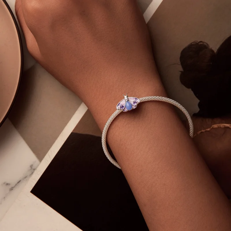(obrázek pro) Luminous Gradient Butterfly Beads ve stylu PANDORA - SCC2732 - Zobrazit 2