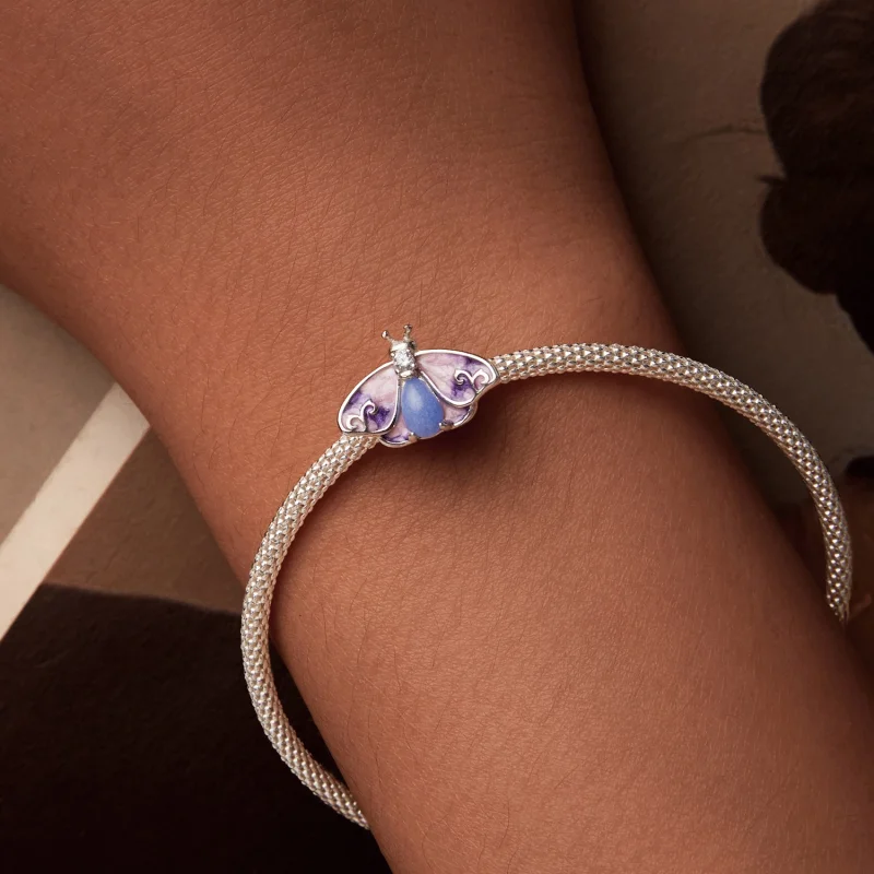 (obrázek pro) Luminous Gradient Butterfly Beads ve stylu PANDORA - SCC2732 - Zobrazit 3