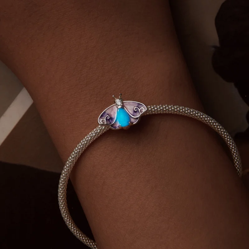 (obrázek pro) Luminous Gradient Butterfly Beads ve stylu PANDORA - SCC2732 - Zobrazit 5