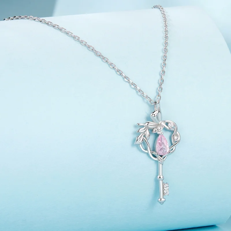 (obrázek pro) Náhrdelník na klíče ve stylu Butterfly Vine Heart PANDORA - SCN518 - Zobrazit 2
