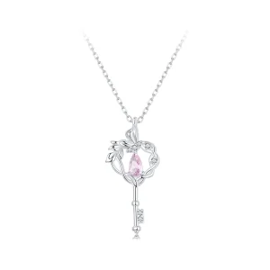 (obrázek pro) Náhrdelník na klíče ve stylu Butterfly Vine Heart PANDORA - SCN518
