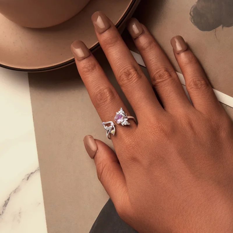 (obrázek pro) PANDORA Style Pink Butterfly Ring - SCR1011-E - Zobrazit 4