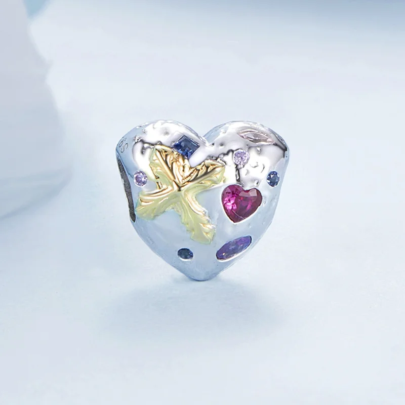 (obrázek pro) PANDORA Stylové Vintage křížové srdce Charm - BSC1006 - Zobrazit 2