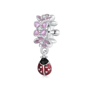 (obrázek pro) Separační korálky ve stylu PANDORA Flower Ladybug - SCC2740