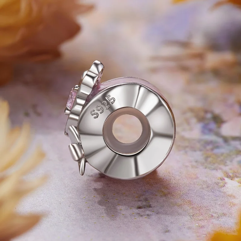 (obrázek pro) Silikonové vymezovací korálky PANDORA Style Monet Butterfly - BSC991 - Zobrazit 3