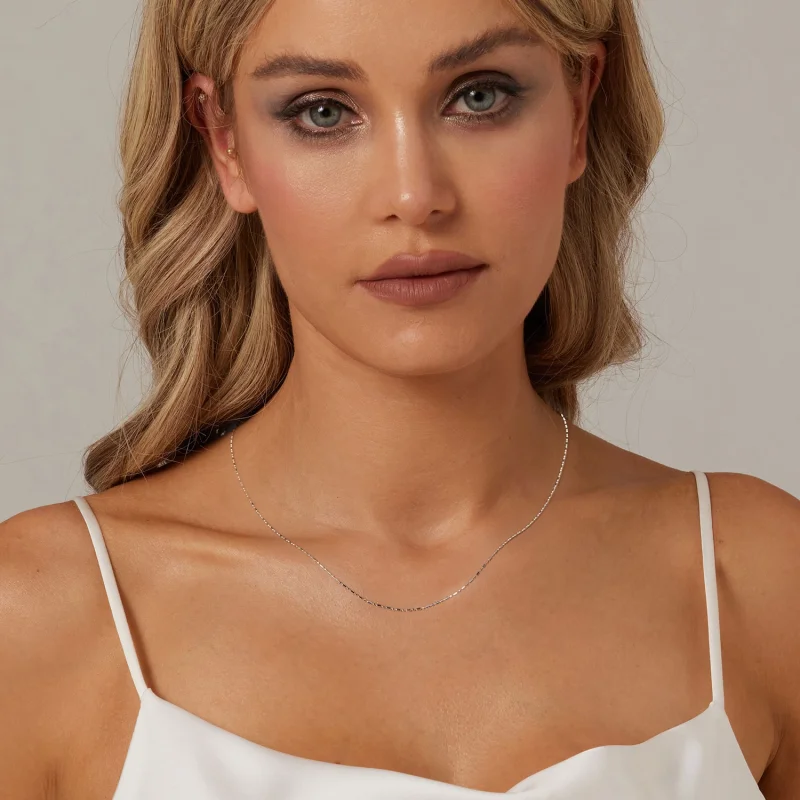 (obrázek pro) Základní řetízek PANDORA Style Fine Glitter - BSA006 - Zobrazit 6