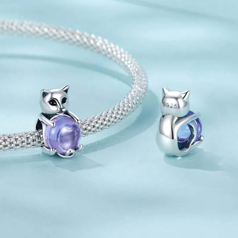 (obrázek pro) Kamenný přívěsek pro štěstí PANDORA Style Cat - SCC2796 - Zobrazit 4