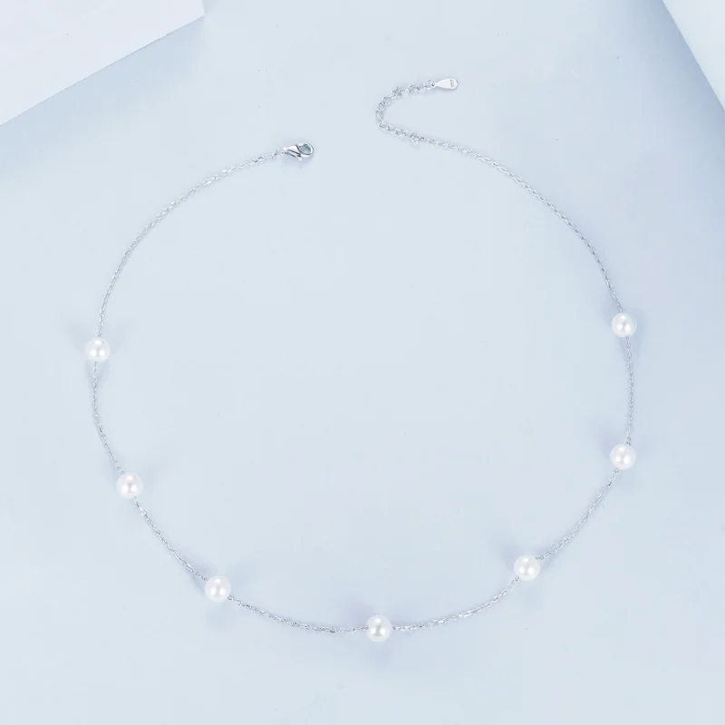 (obrázek pro) Náhrdelník Gypsophila ve stylu PANDORA - BSN389 - Zobrazit 3