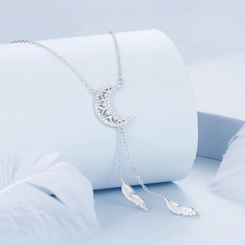 (obrázek pro) Náhrdelník PANDORA Styl Moon Dreamcatcher - BSN390 - Zobrazit 2