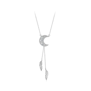 (obrázek pro) Náhrdelník PANDORA Styl Moon Dreamcatcher - BSN390