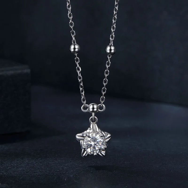 (obrázek pro) Náhrdelník PANDORA Style Starlight 0,5ct (s jedním certifikátem) - MSN036 - Zobrazit 3